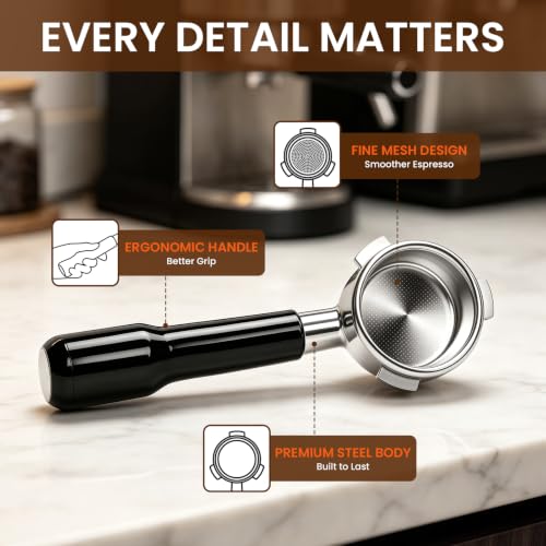 54mm Bottomless Portafilter for Breville BES870XL Barista Express Pro Touch