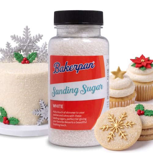 White Sanding Sugar for Baking & Cookie Decorating (5 Ounce)