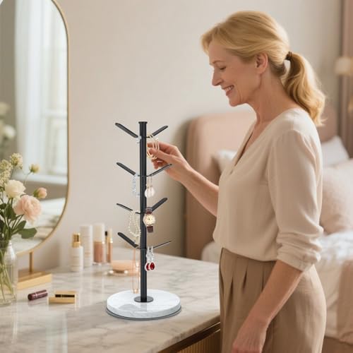 Marble Mug Holder Tree with 2