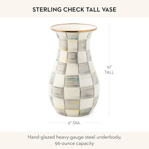Enamel Tall Vase