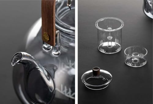 Japanese Style 950ml Glass Teapot with Removable Infuser