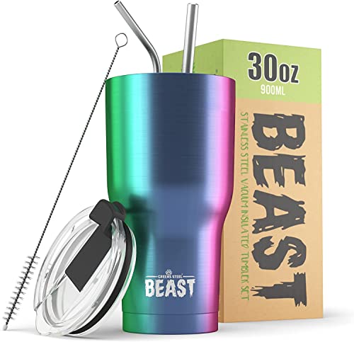 Beast 30 oz Tumbler Stainless Steel Vacuum Insulated Coffee Ice Cup Double Wall Travel Flask