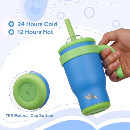 14 oz Tumbler with Handle and Straw