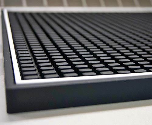 Premium Bar Mat 18in x 12in 1cm Thick Durable and Stylish Service Bar Mat for Spills (2 Count)