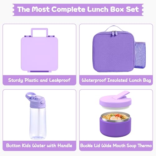 Kids Bento Lunch Box with 8oz Soup Thermo