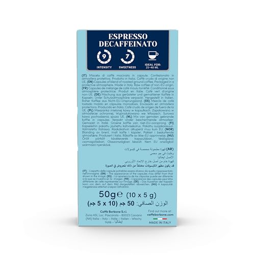 Decaffeinated Aluminum Capsules Compatible with Nespresso Original Machines (100 Count)