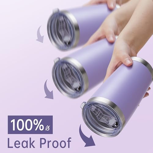 20 oz Tumblers Bulk Stainless Steel Tumbler with Lid (12 Count)