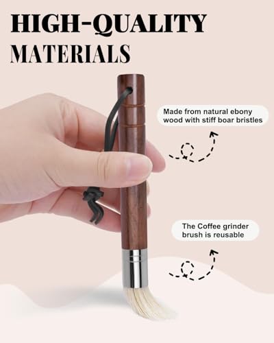 1+1 PACK Coffee Espresso Matt for Counter with Bristle Brush