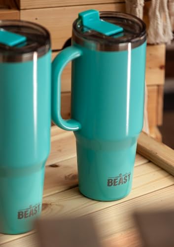 Beast 42 oz Tumbler with Handle Stainless Steel Vacuum Insulated Coffee Ice Cup Double Wall Travel Flask