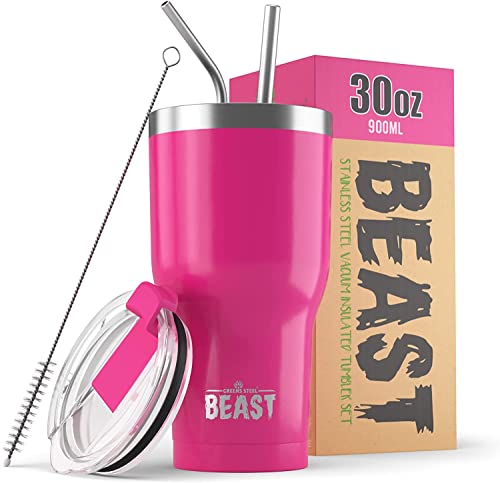 Beast 30 oz Tumbler Stainless Steel Vacuum Insulated Coffee Ice Cup Double Wall Travel Flask