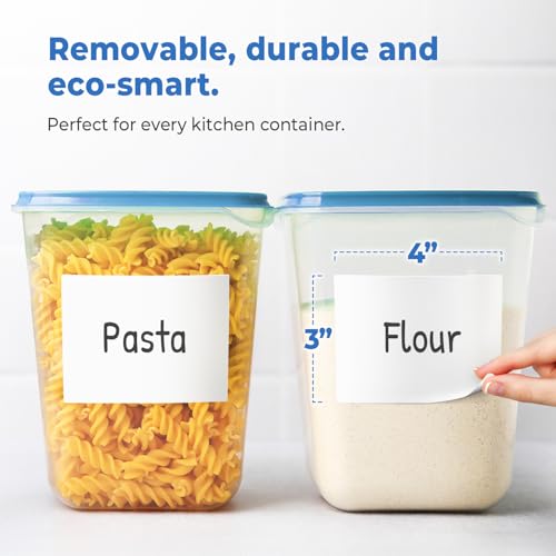 Removable Dry Erase Labels 3x4 in 48 Pk