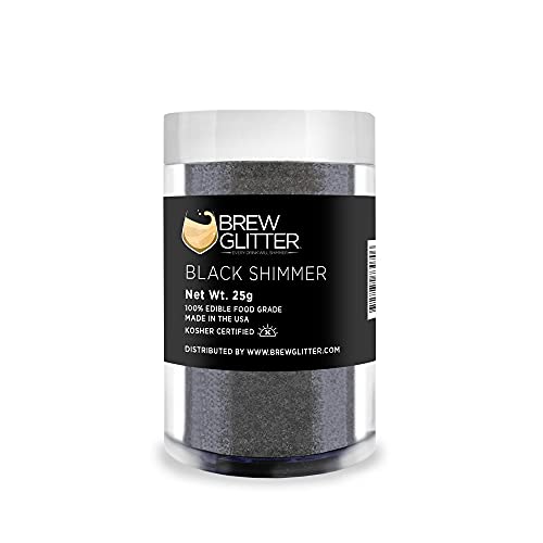 Black Shimmer BREW GLITTER Edible Glitter For Drinks