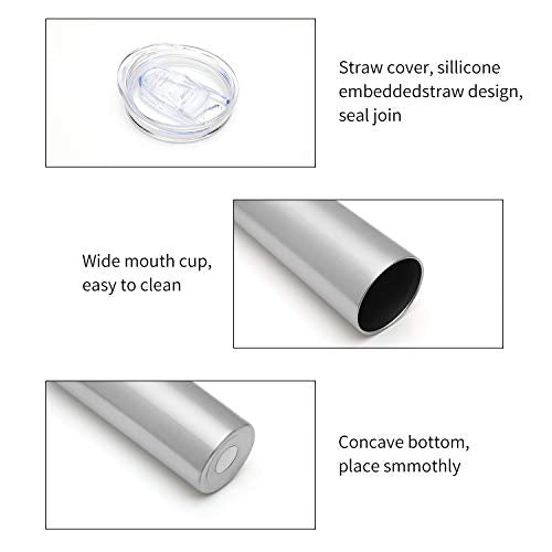20 oz Skinny Tumblers Bulk Set (4 Count)
