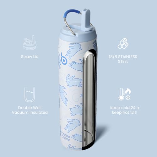 Stainless Steel Water Bottle 32 oz Rabbits