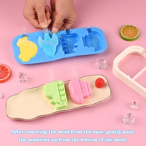 2 Pack Silicone Popsicle Molds