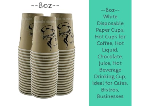 Disposable Coffee Cups (100 Count)