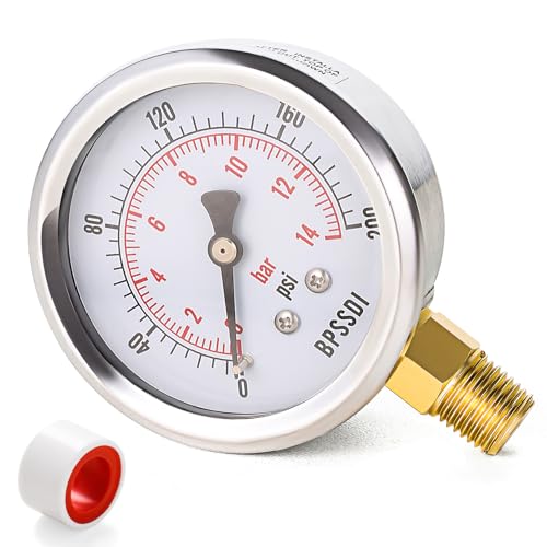 0 200 Psi Pressure Gauge