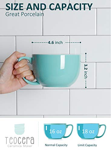 Turquoise Coffee Mugs Set of 4 (4 Count)