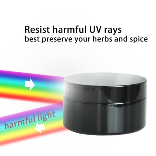 Black Glass Storage Jar 100ml