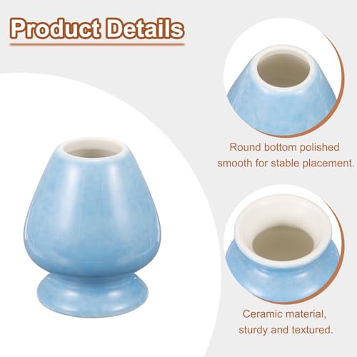 Ceramic Chasen Stand 70mm Matcha Whisk Holder Teas Set Whisks Stand Traditional Matcha Tea Chasen Holder Tea Set Accessories for Tea Tasting