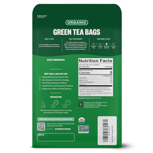Organic Green Tea (100 Count)