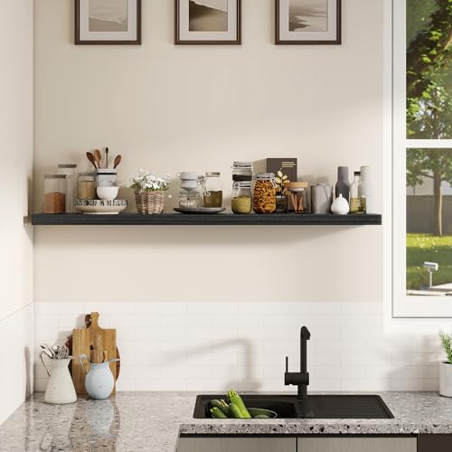 Rustic Real Wood Floating Shelves