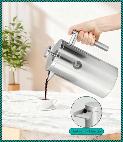 French Press Coffee Maker 34 oz