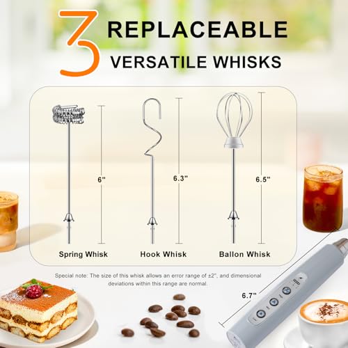 Handheld Milk Frother Wand for Coffee