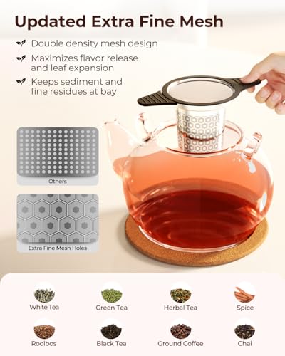 2 PCS 304 Stainless Steel Tea Infuser for Loose Leaf Tea Steeper (2 Count)