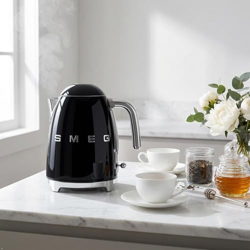 50's Retro Style Electric Water Kettle with Automatic Shutoff