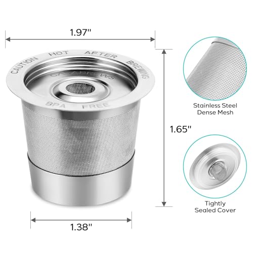 CASKF01 Reusable K Cups Coffee Pods for Keurig
