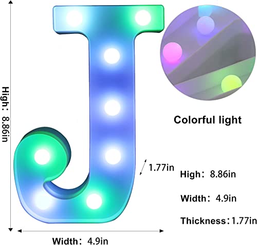 Colorful LED Letter Lights with Remote