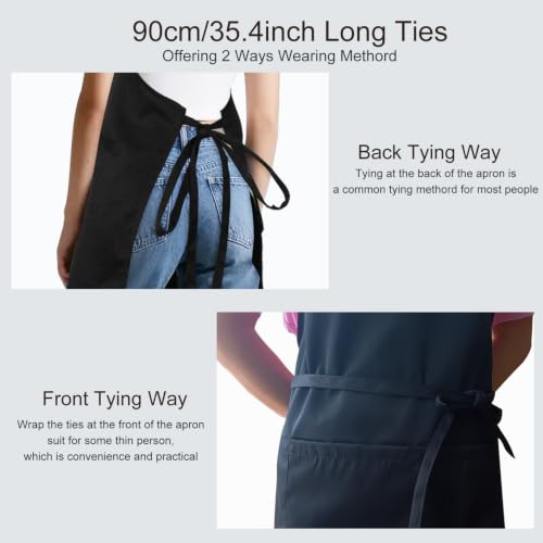 Kitchen Bib Chef Apron for Women Men