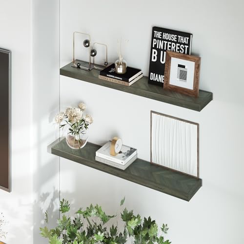 48'' Chevron Floating Shelves for Wall (2 Count)