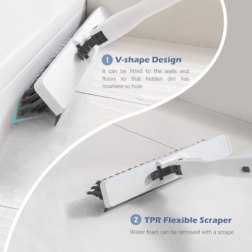 Tile Tub Floor Scrubber with V