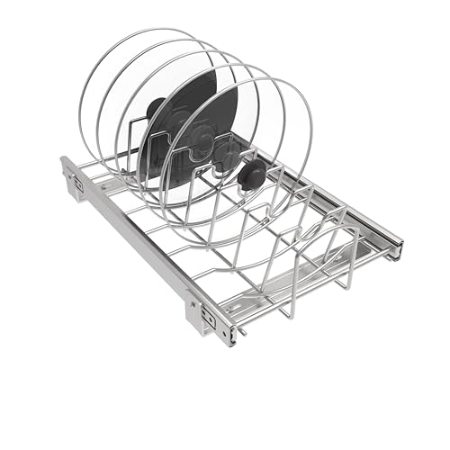 Slide Out Pan and Pot Lid Organizer For Under Cabinet