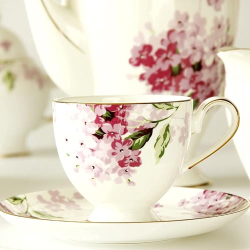 15 Piece Porcelain Tea Set for Adults