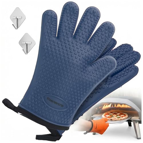 XL Silicone Pizza Oven Gloves Heat Resistant Oven Mitts
