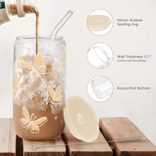 Butterfly Glass Can