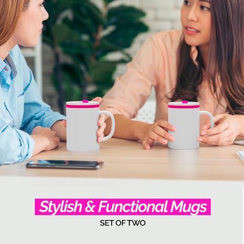 Iconic Desk Mug with Lid & Handle