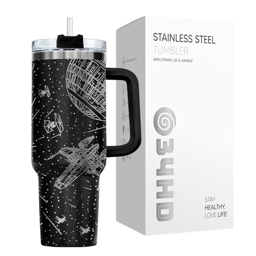 Space Galaxy Sci Fi Falcon 40 oz Tumbler with Handle
