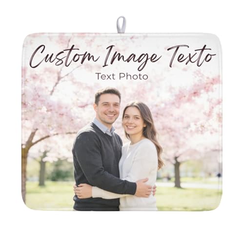 Custom Personalized Dish Drying Mat for Kitchen Counter
