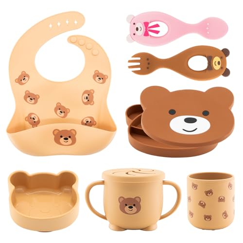 Silicone Baby Feeding Set 7 Pcs (7 Count)