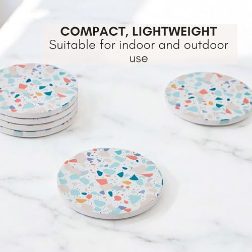 Terrazzo Coasters Set of 6 (6 Count)
