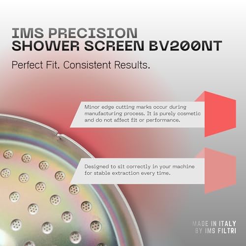 IMS Nanotech Shower Screen BV200NT with Cafelat Gasket made for Breville Sage Barista Pro