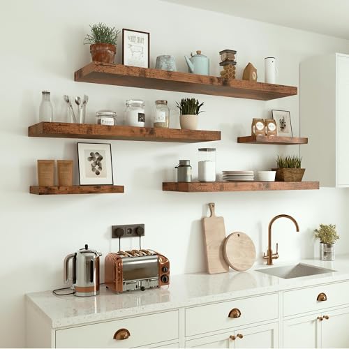 Single Floating Shelves 36x10” Set of 1
