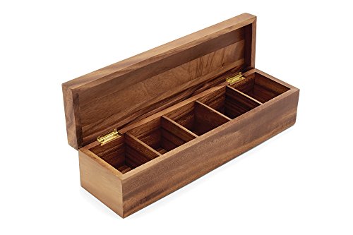 Large 5 Compartment Tea Box