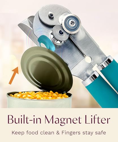 Heavy Duty Manual Can Opener with Magnetic Lid Lifter