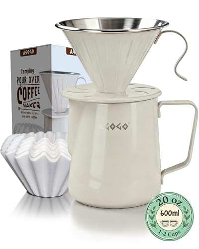 Stainless Pour Over Coffee Maker Set