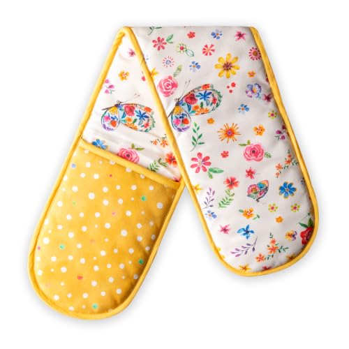 Double Oven Mitts 100% Cotton Double Oven Glove